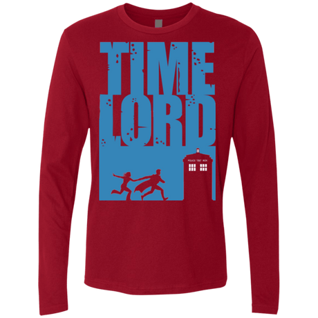 T-Shirts Cardinal / Small Time Lord Allons-y! Men's Premium Long Sleeve