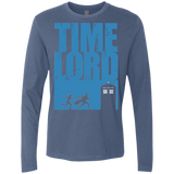T-Shirts Indigo / Small Time Lord Allons-y! Men's Premium Long Sleeve