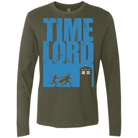 T-Shirts Military Green / Small Time Lord Allons-y! Men's Premium Long Sleeve