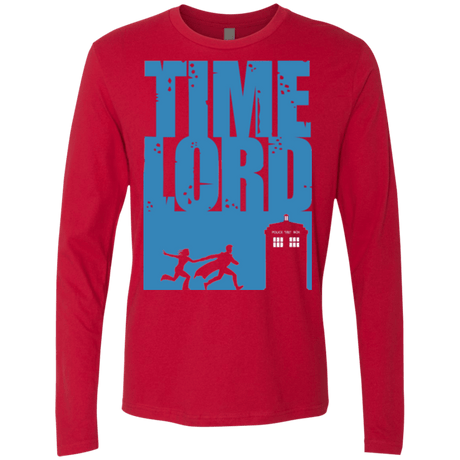 T-Shirts Red / Small Time Lord Allons-y! Men's Premium Long Sleeve