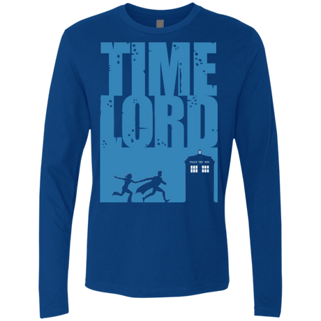 T-Shirts Royal / Small Time Lord Allons-y! Men's Premium Long Sleeve