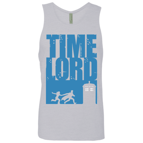 T-Shirts Heather Grey / Small Time Lord Allons-y! Men's Premium Tank Top