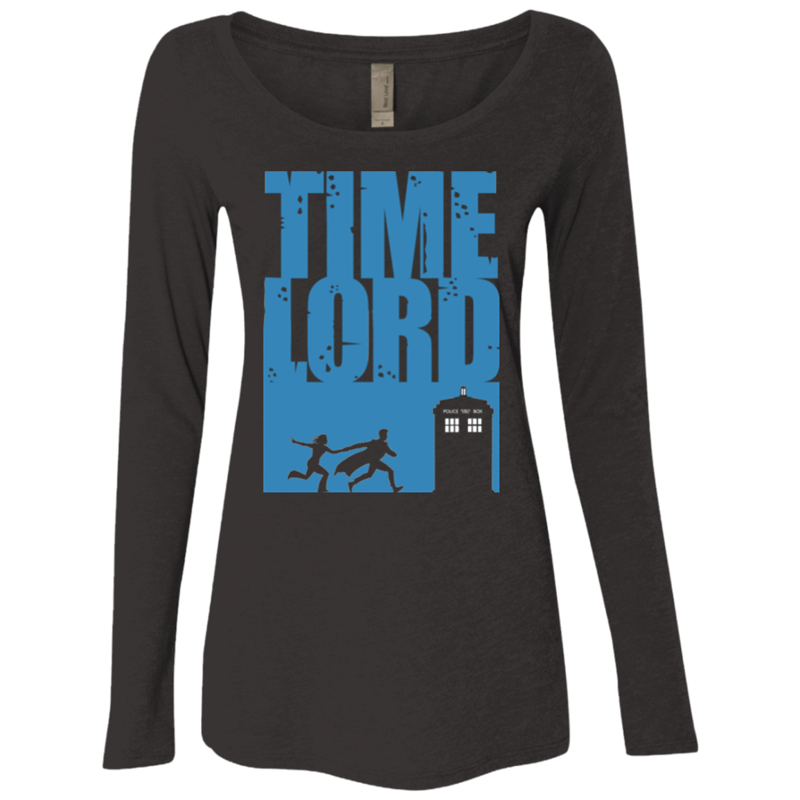 T-Shirts Vintage Black / Small Time Lord Allons-y! Women's Triblend Long Sleeve Shirt