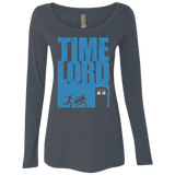 T-Shirts Vintage Navy / Small Time Lord Allons-y! Women's Triblend Long Sleeve Shirt