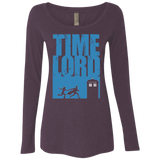 T-Shirts Vintage Purple / Small Time Lord Allons-y! Women's Triblend Long Sleeve Shirt