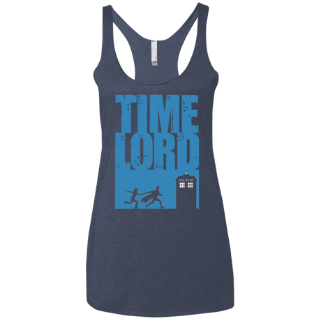 T-Shirts Vintage Navy / X-Small Time Lord Allons-y! Women's Triblend Racerback Tank