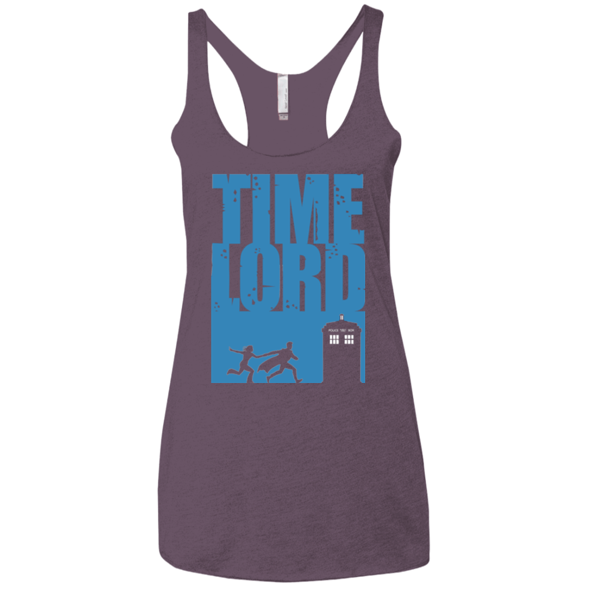T-Shirts Vintage Purple / X-Small Time Lord Allons-y! Women's Triblend Racerback Tank
