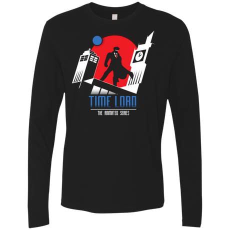 T-Shirts Black / Small Time Lord Animated Series Men's Premium Long Sleeve