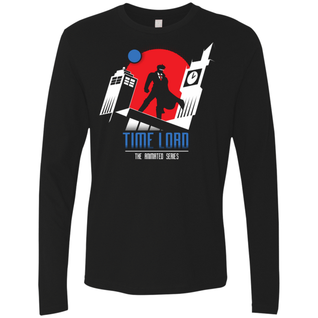 T-Shirts Black / Small Time Lord Animated Series Men's Premium Long Sleeve