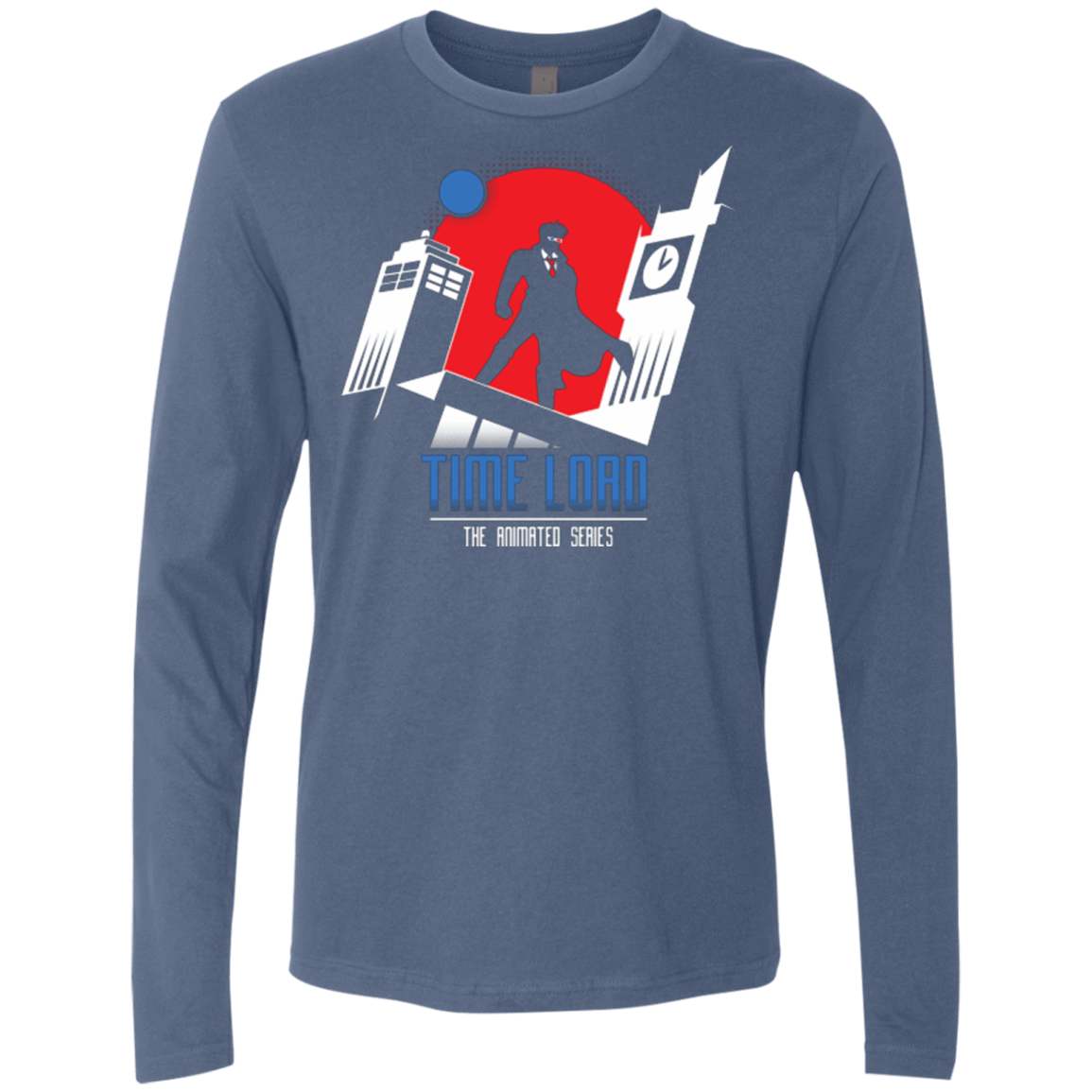 T-Shirts Indigo / Small Time Lord Animated Series Men's Premium Long Sleeve