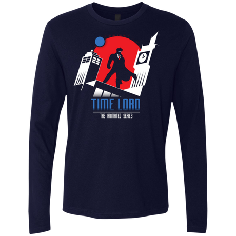 T-Shirts Midnight Navy / Small Time Lord Animated Series Men's Premium Long Sleeve