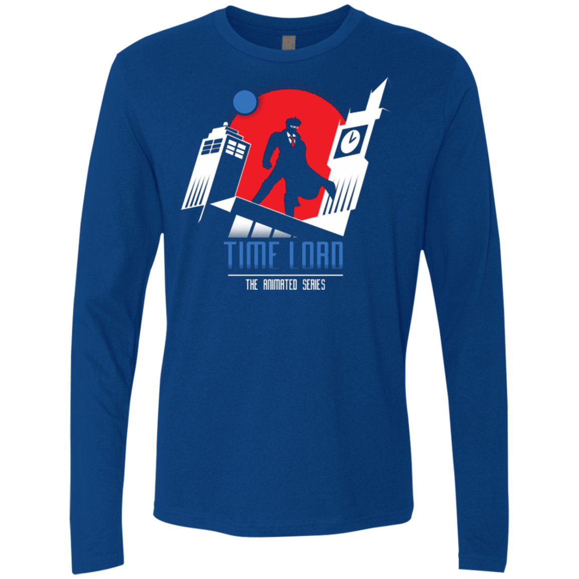 T-Shirts Royal / Small Time Lord Animated Series Men's Premium Long Sleeve