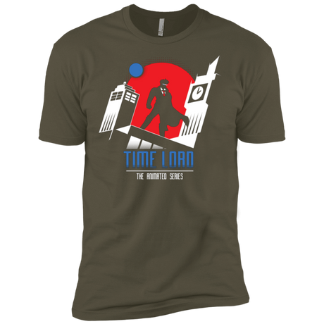 T-Shirts Military Green / X-Small Time Lord Animated Series Men's Premium T-Shirt
