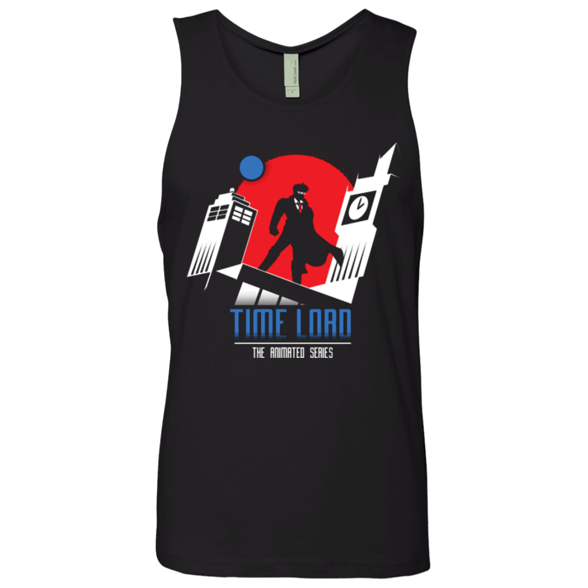 T-Shirts Black / Small Time Lord Animated Series Men's Premium Tank Top