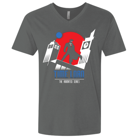 T-Shirts Heavy Metal / X-Small Time Lord Animated Series Men's Premium V-Neck