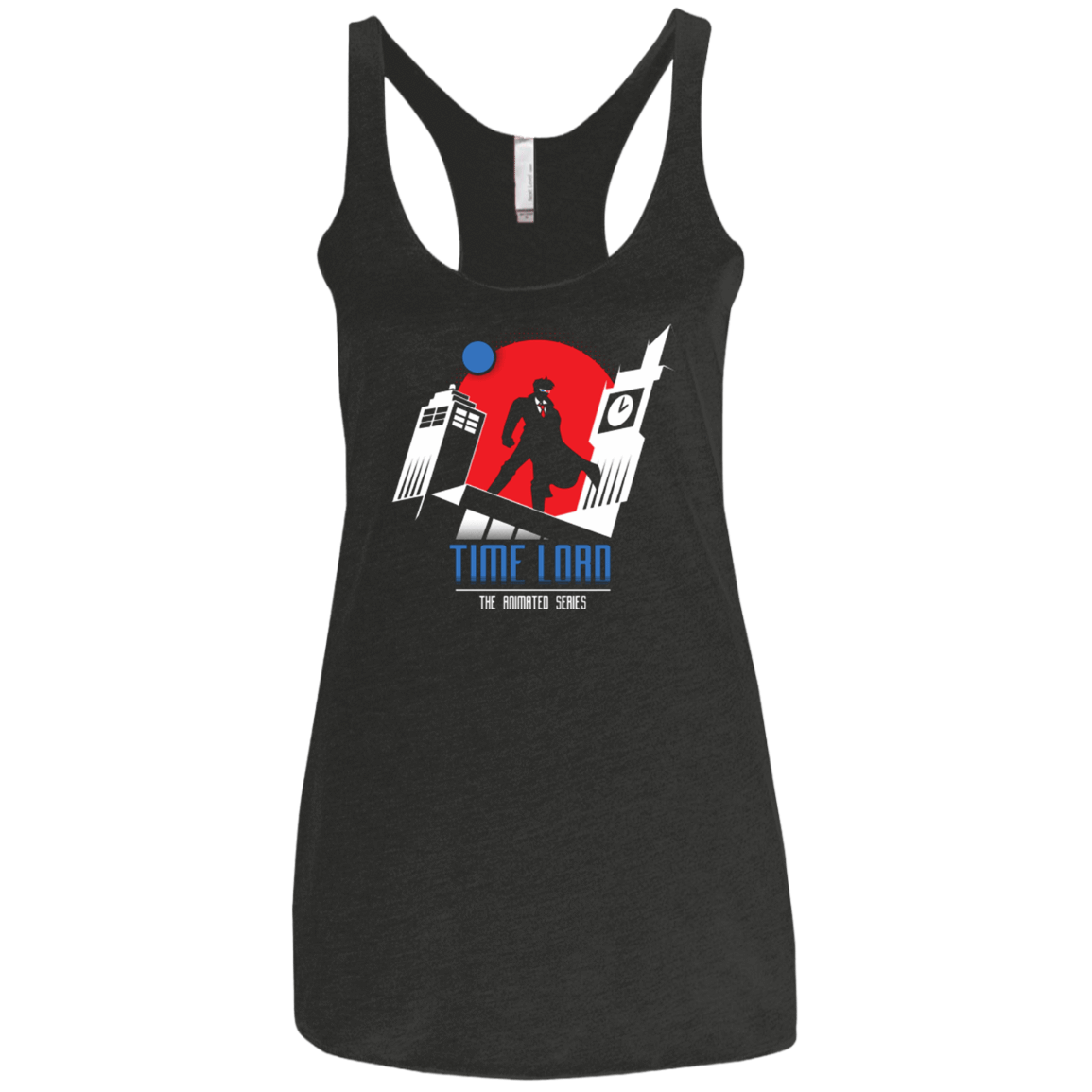 T-Shirts Vintage Black / X-Small Time Lord Animated Series Women's Triblend Racerback Tank