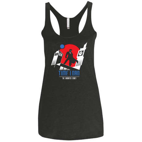 T-Shirts Vintage Black / X-Small Time Lord Animated Series Women's Triblend Racerback Tank