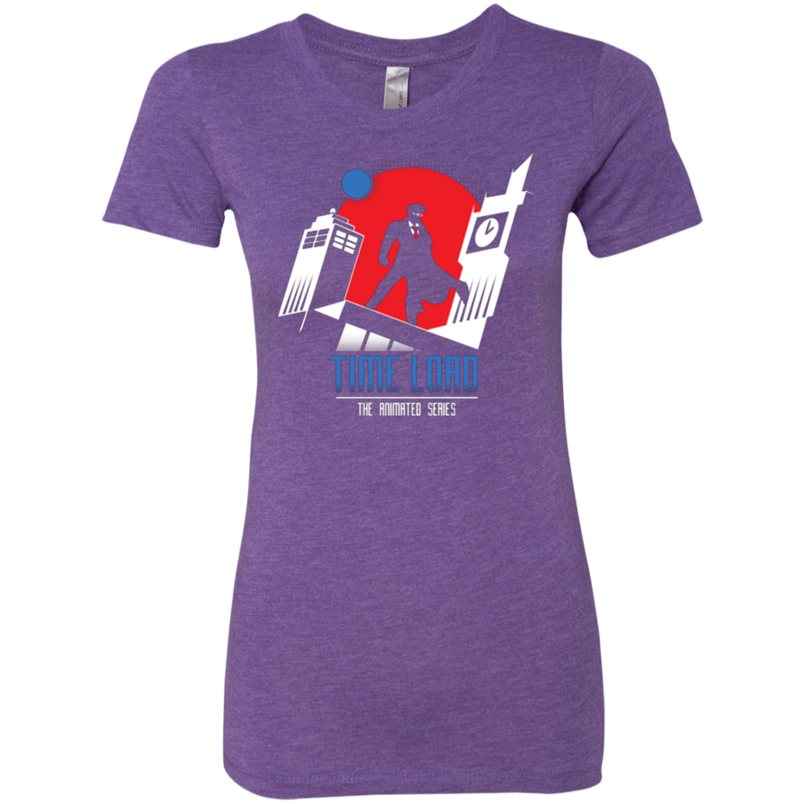 T-Shirts Purple Rush / Small Time Lord Animated Series Women's Triblend T-Shirt