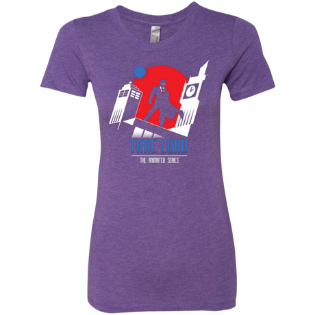 T-Shirts Purple Rush / Small Time Lord Animated Series Women's Triblend T-Shirt