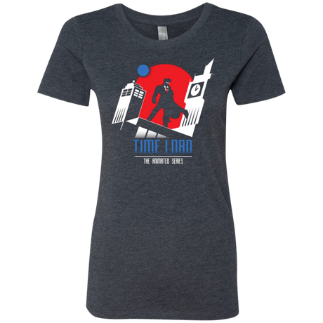 T-Shirts Vintage Navy / Small Time Lord Animated Series Women's Triblend T-Shirt