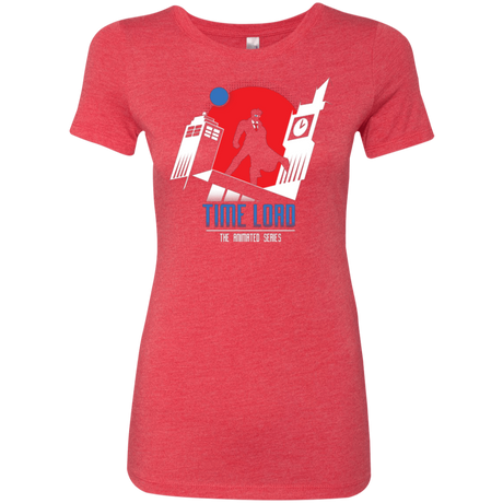 T-Shirts Vintage Red / Small Time Lord Animated Series Women's Triblend T-Shirt