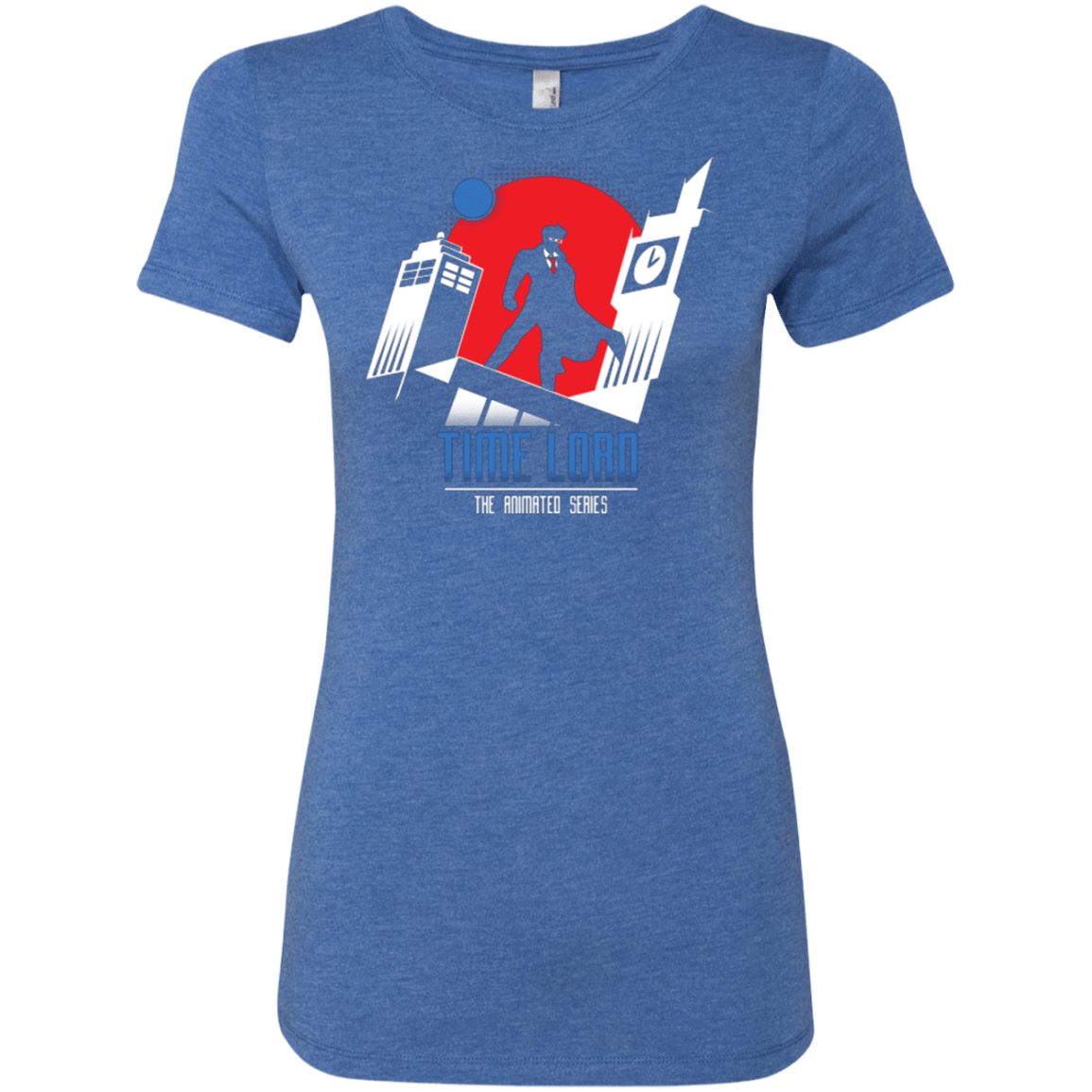 T-Shirts Vintage Royal / Small Time Lord Animated Series Women's Triblend T-Shirt