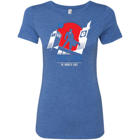T-Shirts Vintage Royal / Small Time Lord Animated Series Women's Triblend T-Shirt