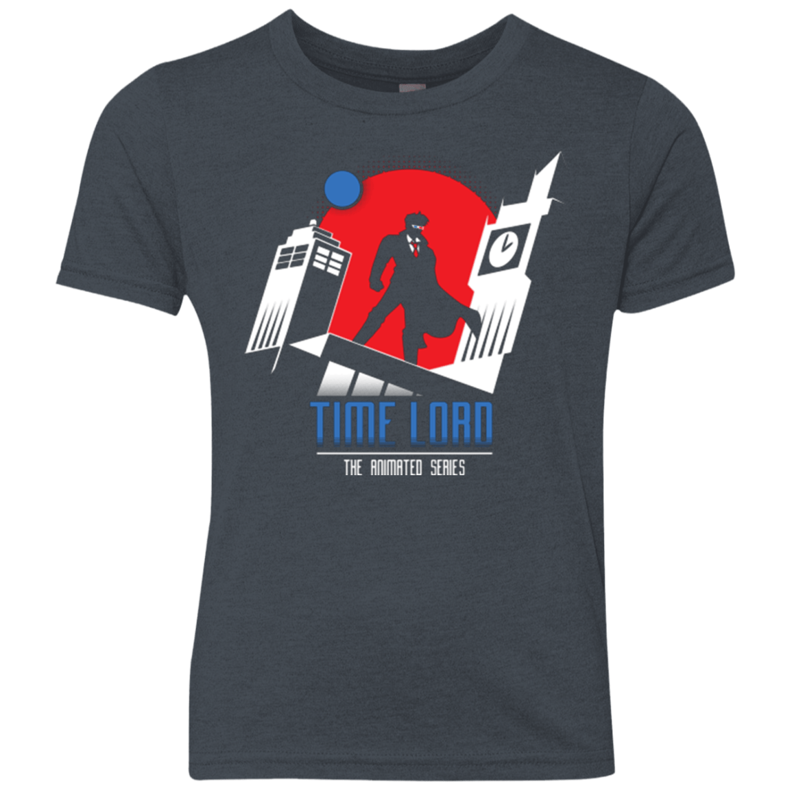 T-Shirts Vintage Navy / YXS Time Lord Animated Series Youth Triblend T-Shirt