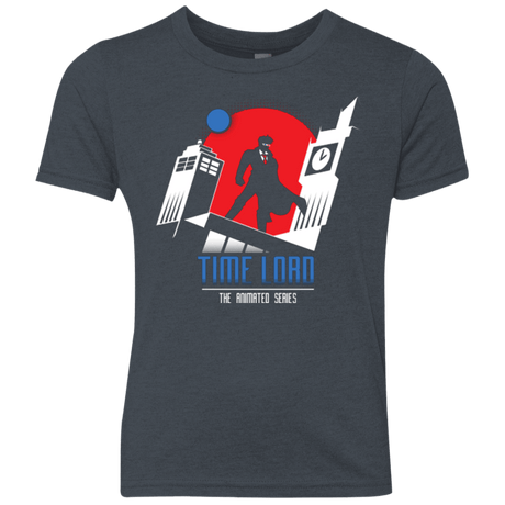 T-Shirts Vintage Navy / YXS Time Lord Animated Series Youth Triblend T-Shirt