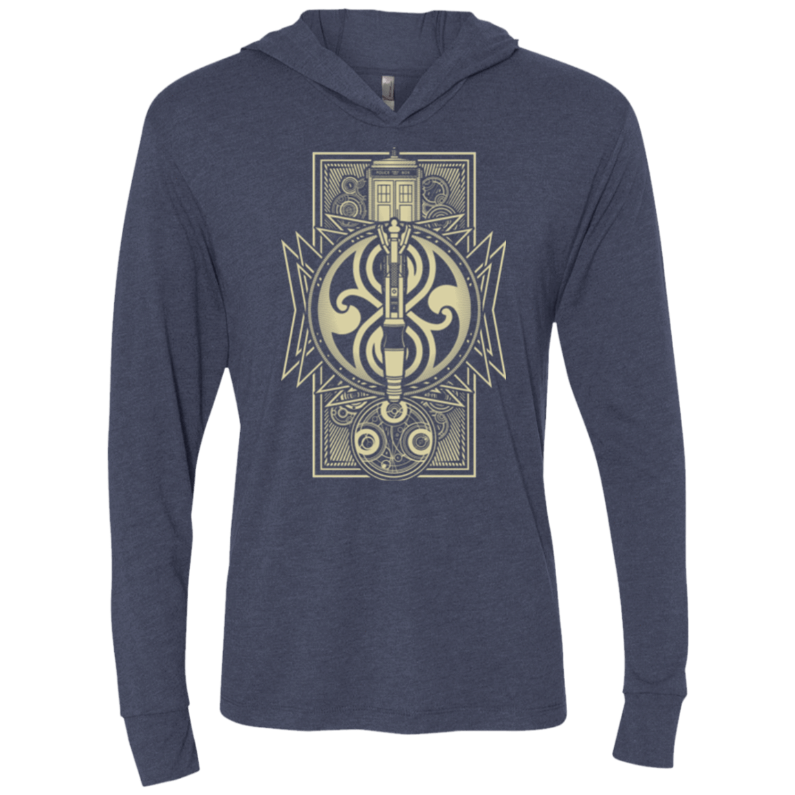 T-Shirts Vintage Navy / X-Small Time Lord Association Triblend Long Sleeve Hoodie Tee