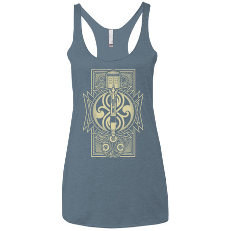 T-Shirts Indigo / X-Small Time Lord Association Women's Triblend Racerback Tank