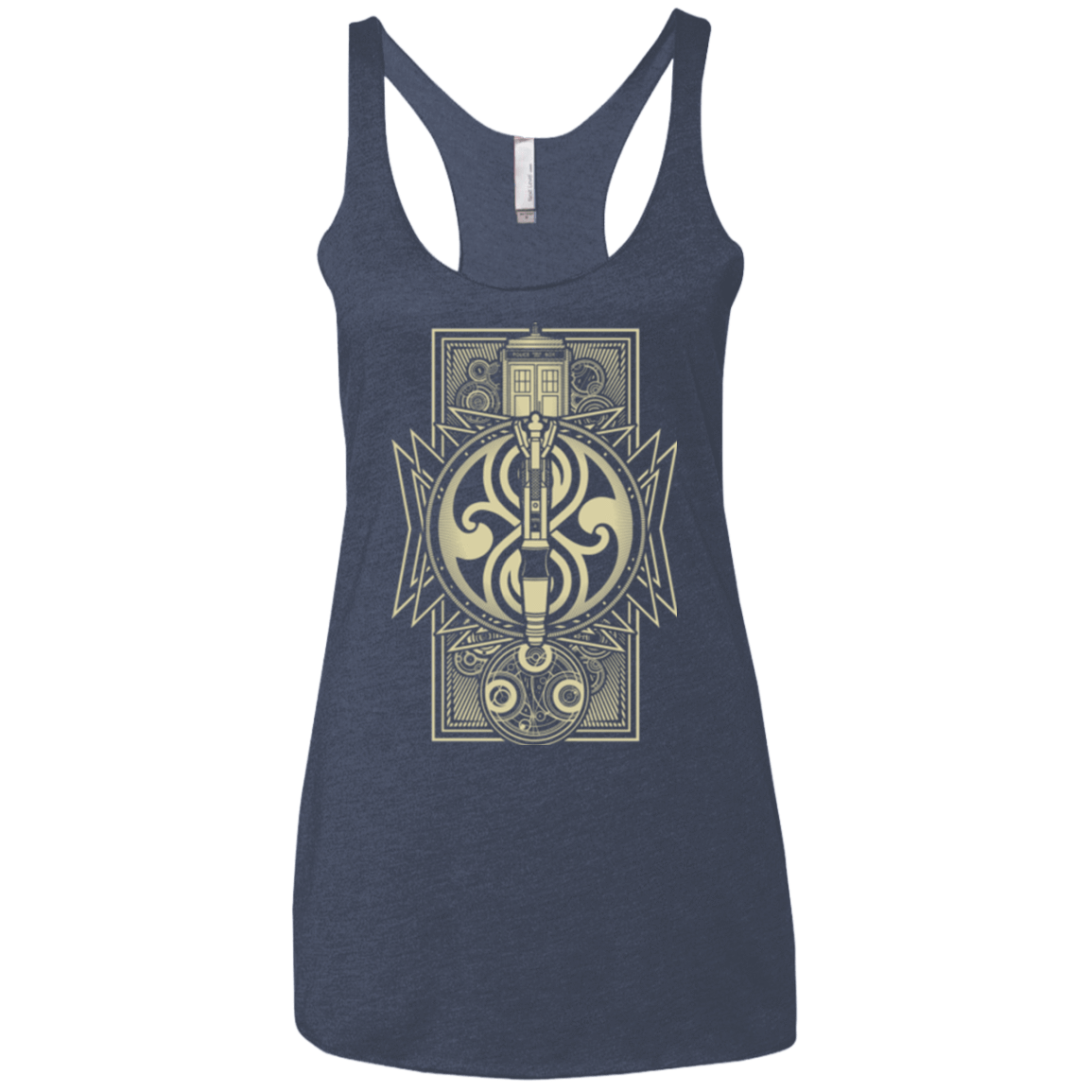 T-Shirts Vintage Navy / X-Small Time Lord Association Women's Triblend Racerback Tank