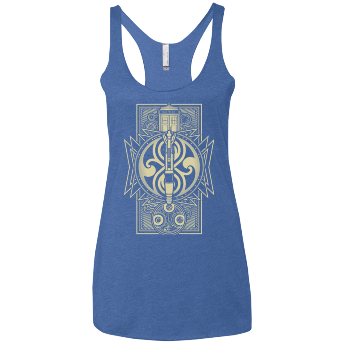 T-Shirts Vintage Royal / X-Small Time Lord Association Women's Triblend Racerback Tank