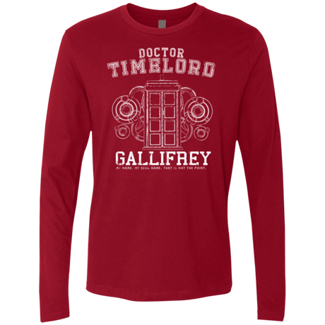 T-Shirts Cardinal / Small Time Lord Men's Premium Long Sleeve