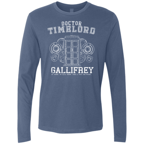 T-Shirts Indigo / Small Time Lord Men's Premium Long Sleeve