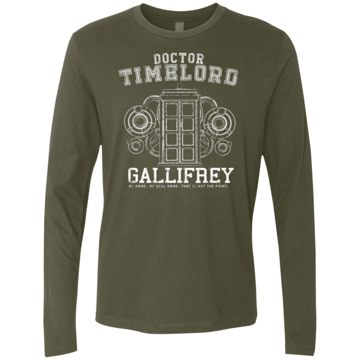 T-Shirts Military Green / Small Time Lord Men's Premium Long Sleeve