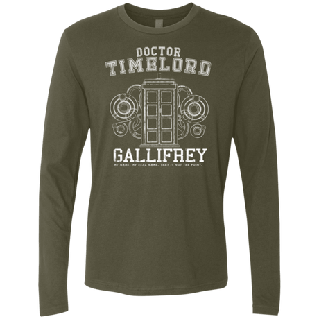 T-Shirts Military Green / Small Time Lord Men's Premium Long Sleeve