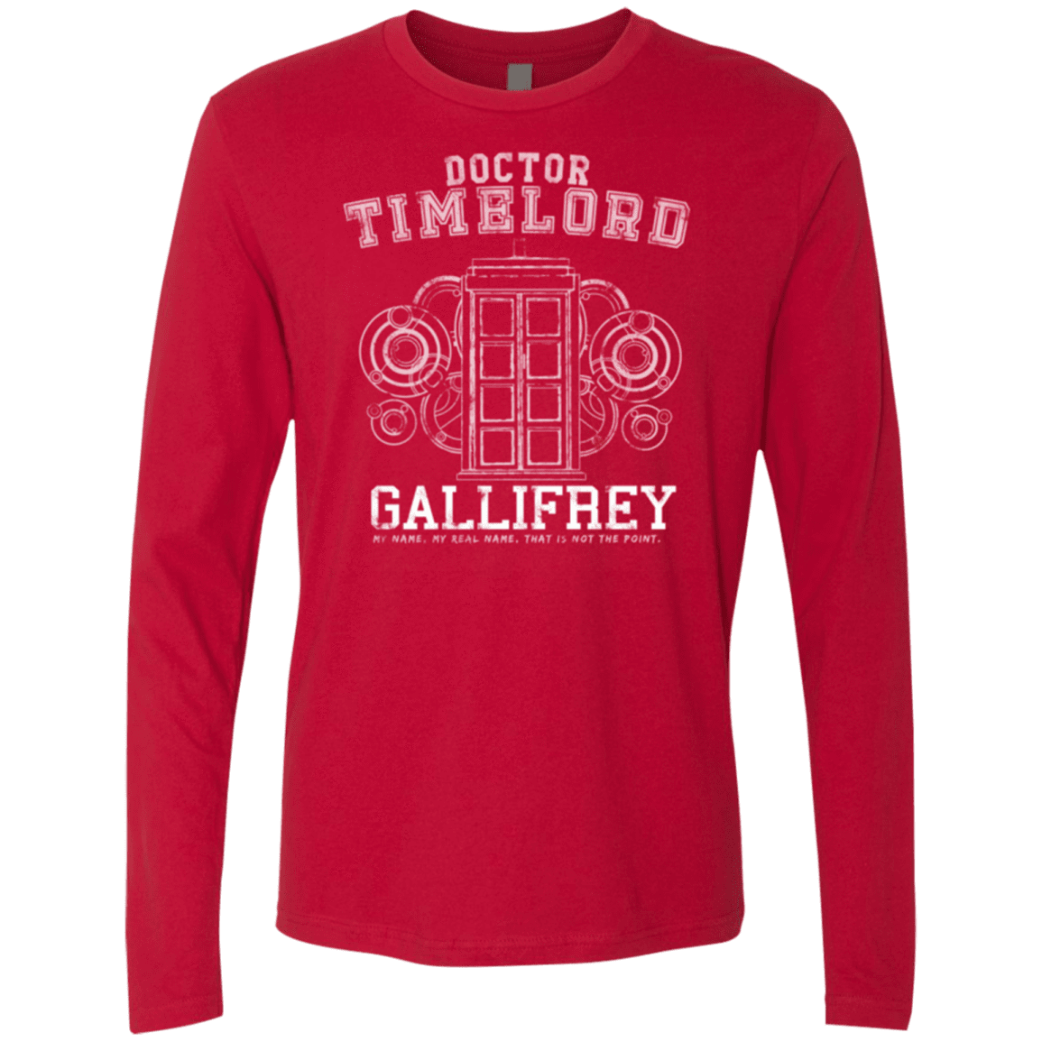 T-Shirts Red / Small Time Lord Men's Premium Long Sleeve