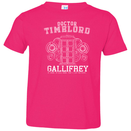 T-Shirts Hot Pink / 2T Time Lord Toddler Premium T-Shirt