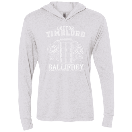 T-Shirts Heather White / X-Small Time Lord Triblend Long Sleeve Hoodie Tee