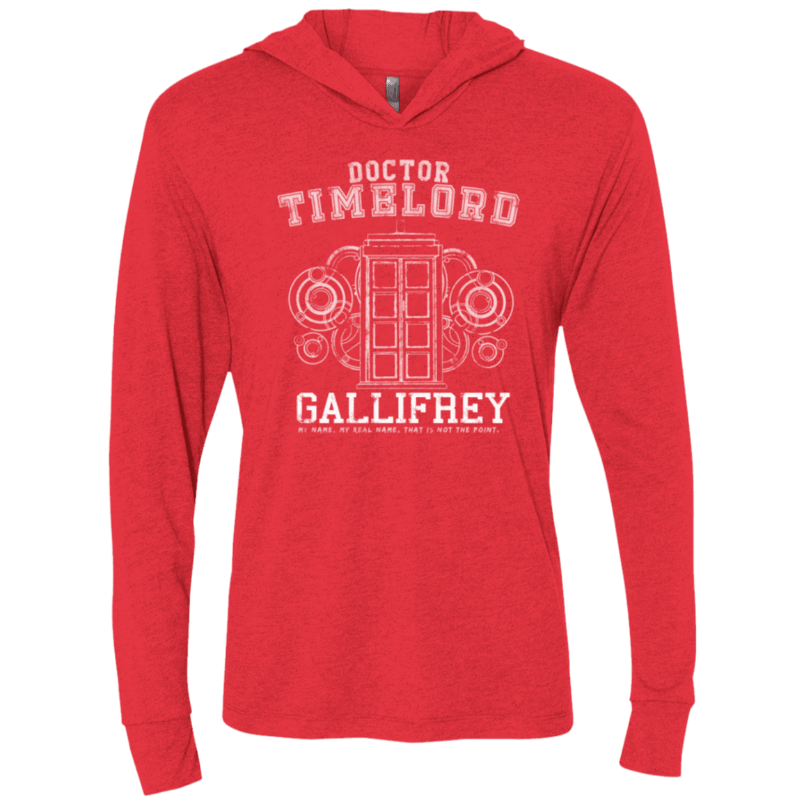 T-Shirts Vintage Red / X-Small Time Lord Triblend Long Sleeve Hoodie Tee