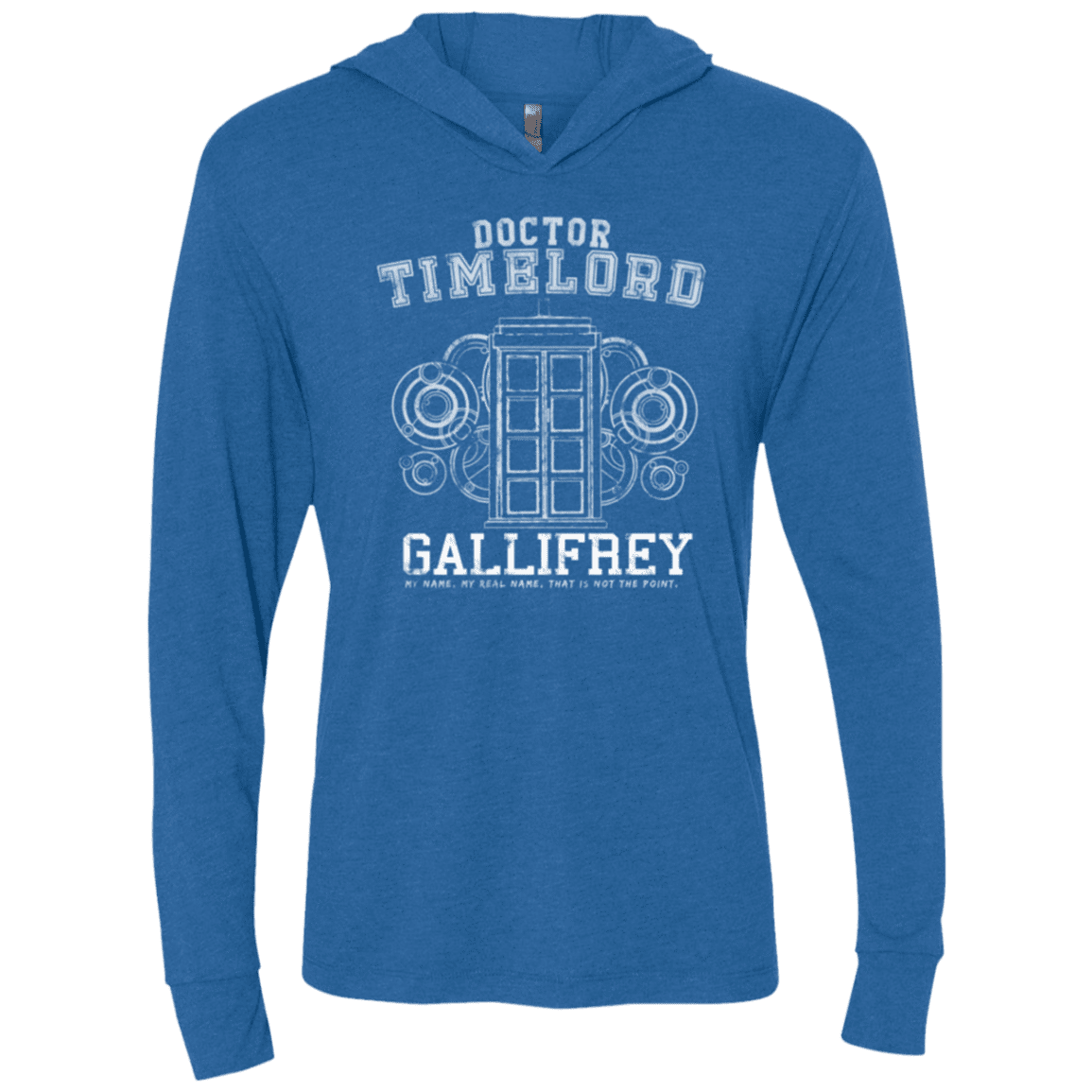 T-Shirts Vintage Royal / X-Small Time Lord Triblend Long Sleeve Hoodie Tee
