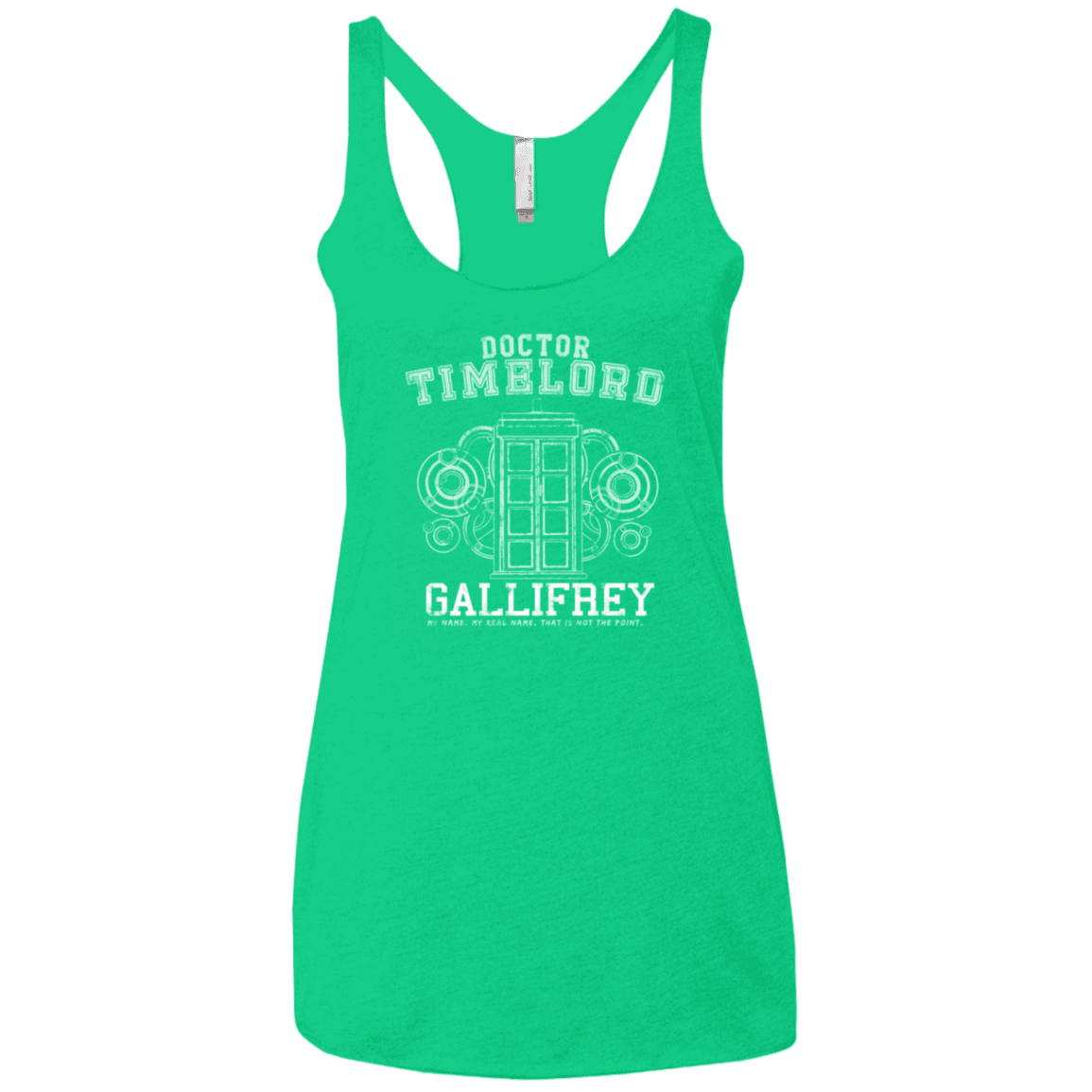 T-Shirts Envy / X-Small Time Lord Women's Triblend Racerback Tank
