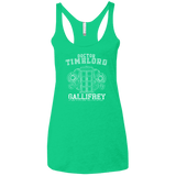 T-Shirts Envy / X-Small Time Lord Women's Triblend Racerback Tank