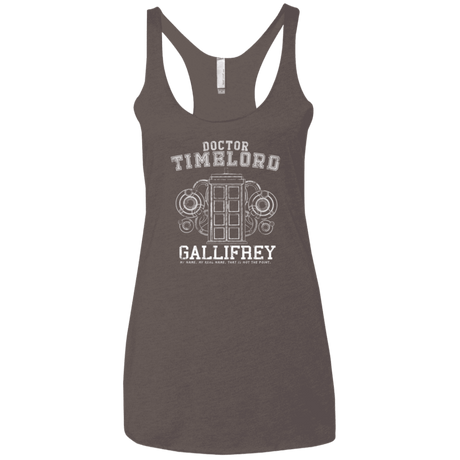 T-Shirts Macchiato / X-Small Time Lord Women's Triblend Racerback Tank