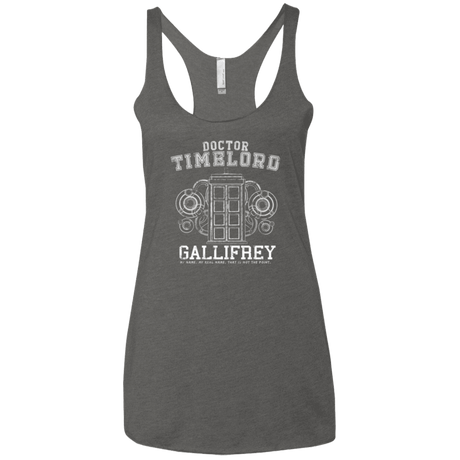 T-Shirts Premium Heather / X-Small Time Lord Women's Triblend Racerback Tank