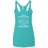 T-Shirts Tahiti Blue / X-Small Time Lord Women's Triblend Racerback Tank