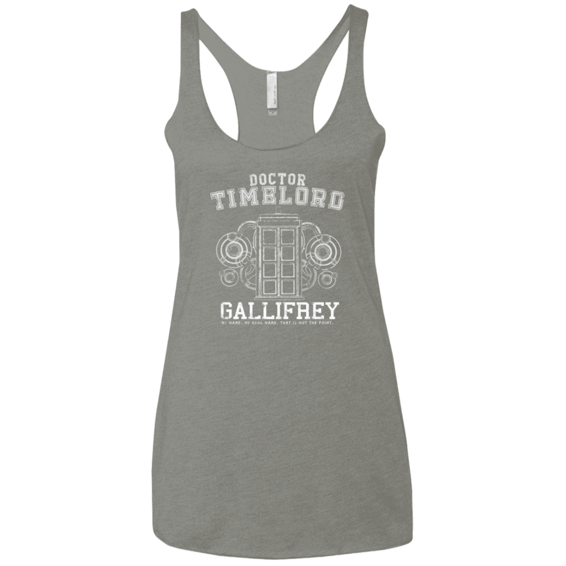 T-Shirts Venetian Grey / X-Small Time Lord Women's Triblend Racerback Tank
