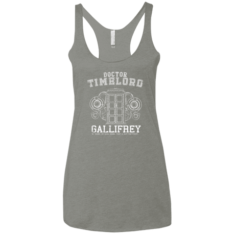 T-Shirts Venetian Grey / X-Small Time Lord Women's Triblend Racerback Tank