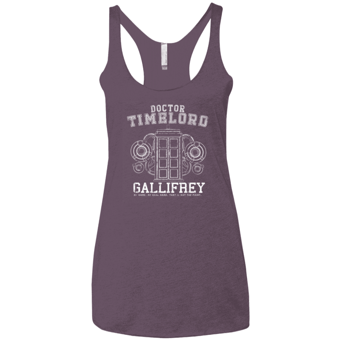 T-Shirts Vintage Purple / X-Small Time Lord Women's Triblend Racerback Tank